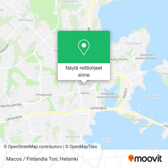 Macos / Finlandia Tori kartta