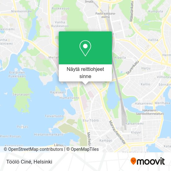 Töölö Ciné kartta