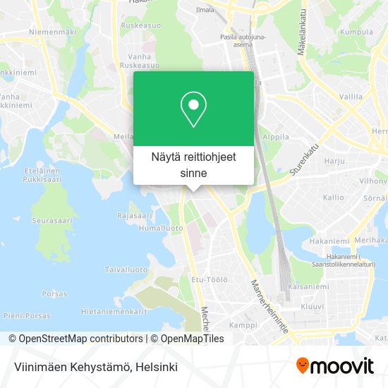 Viinimäen Kehystämö kartta