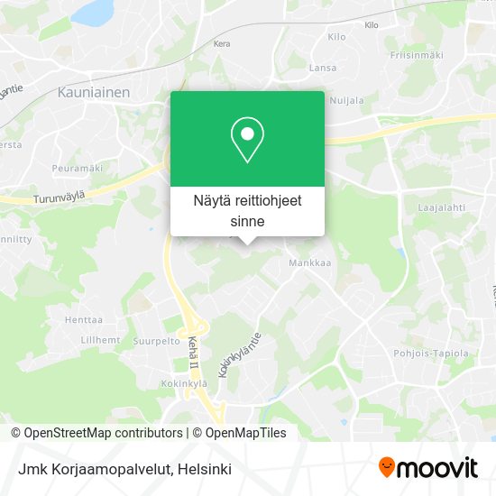 Jmk Korjaamopalvelut kartta