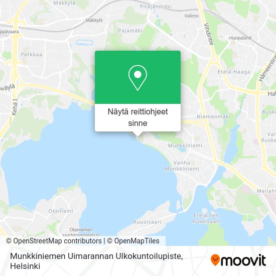 Munkkiniemen Uimarannan Ulkokuntoilupiste kartta