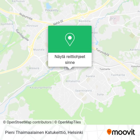 Pieni Thaimaalainen Katukeittiö kartta