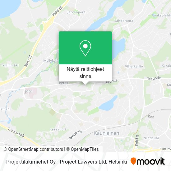 Projektilakimiehet Oy - Project Lawyers Ltd kartta