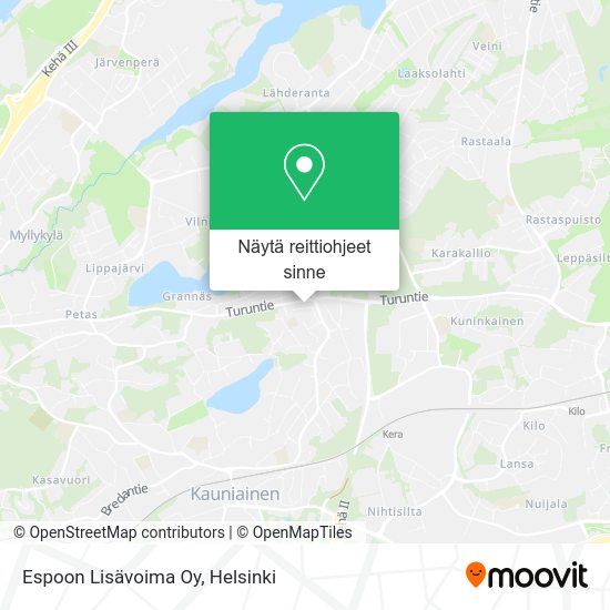 Espoon Lisävoima Oy kartta