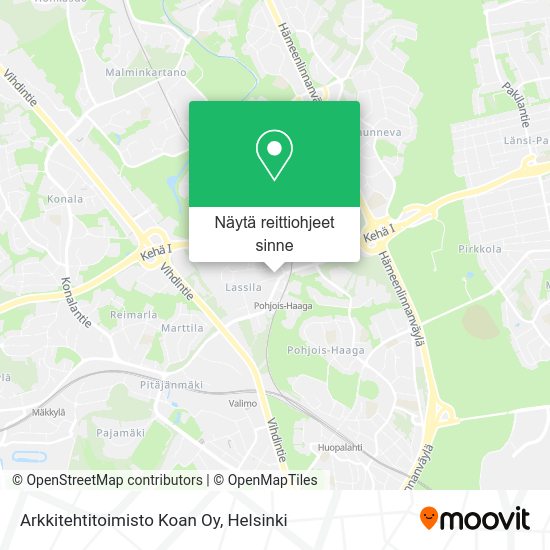 Arkkitehtitoimisto Koan Oy kartta