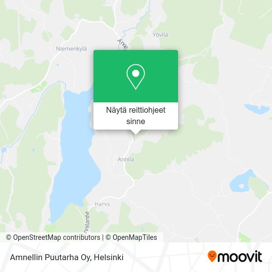Amnellin Puutarha Oy kartta