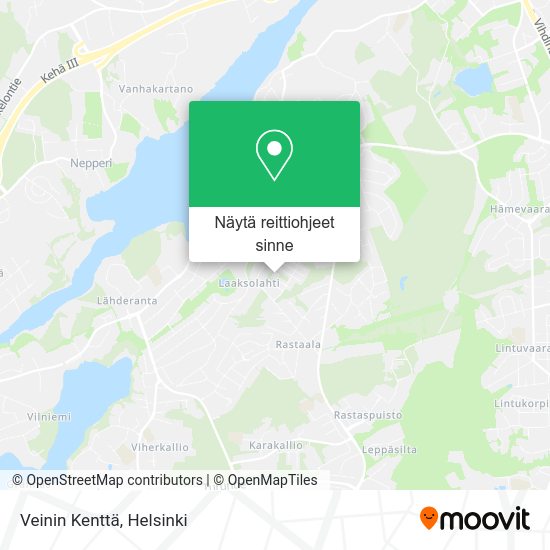 Veinin Kenttä kartta