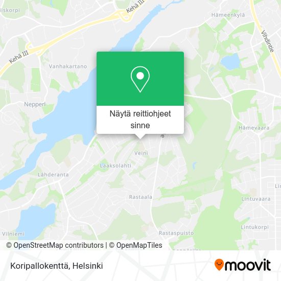 Koripallokenttä kartta