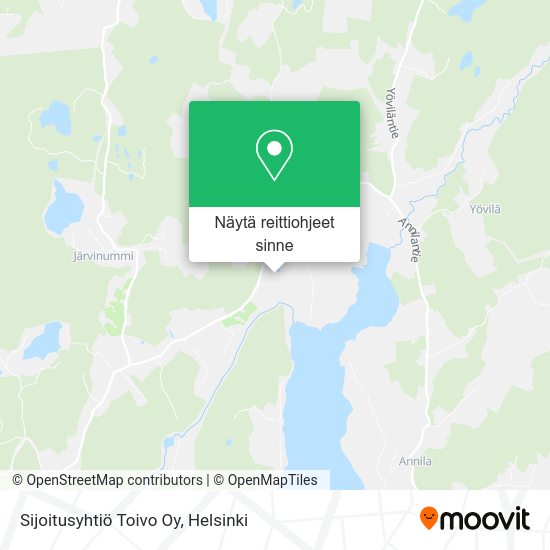 Sijoitusyhtiö Toivo Oy kartta