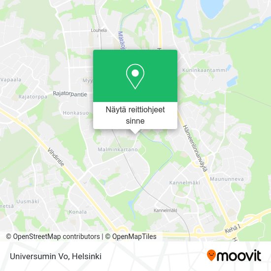 Universumin Vo kartta
