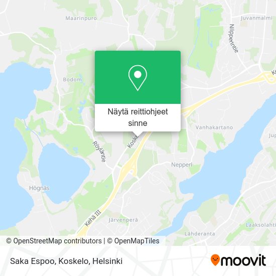 Saka Espoo, Koskelo kartta