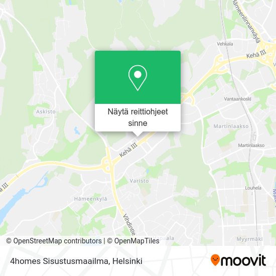 4homes Sisustusmaailma kartta