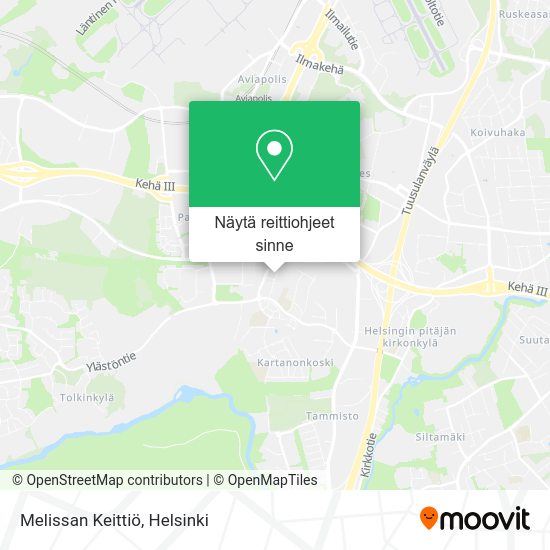Melissan Keittiö kartta