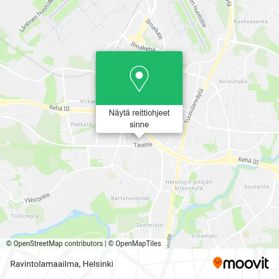 Ravintolamaailma kartta