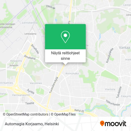 Automagia Korjaamo kartta