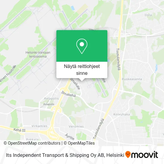 Its Independent Transport & Shipping Oy AB kartta