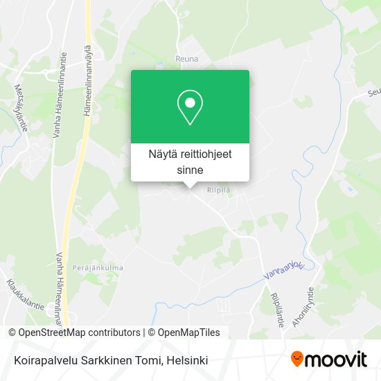 Koirapalvelu Sarkkinen Tomi kartta