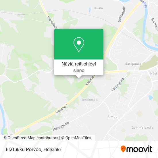 Erätukku Porvoo kartta