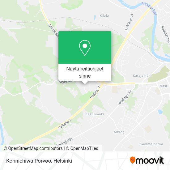Konnichiwa Porvoo kartta