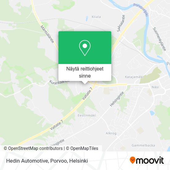 Hedin Automotive, Porvoo kartta