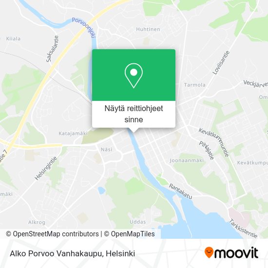 Alko Porvoo Vanhakaupu kartta