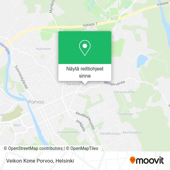 Veikon Kone Porvoo kartta
