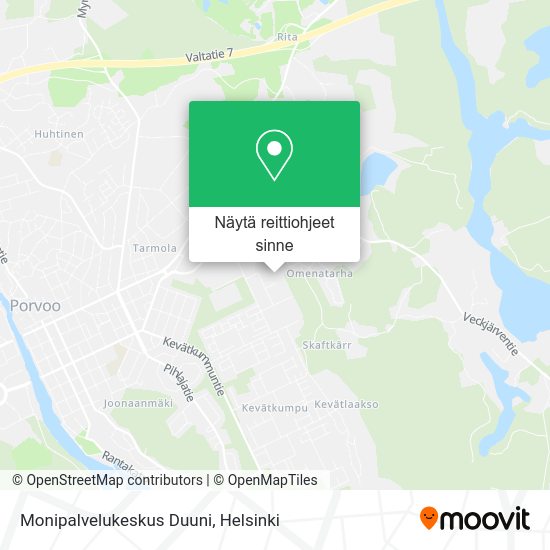 Monipalvelukeskus Duuni kartta