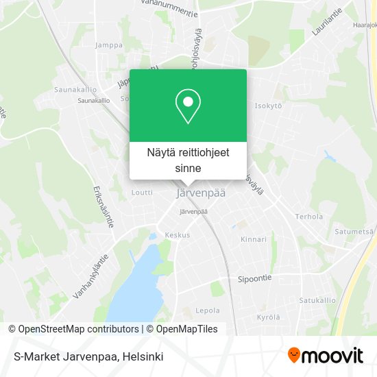 S-Market Jarvenpaa kartta