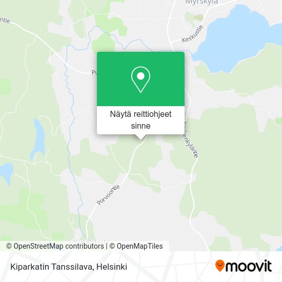 Kiparkatin Tanssilava kartta