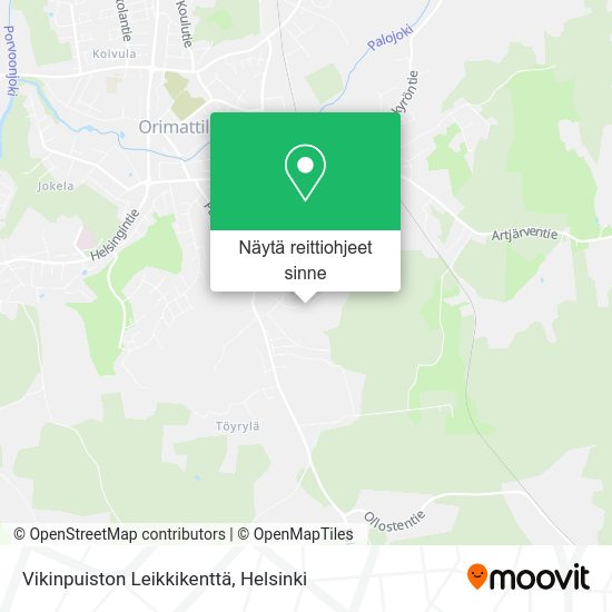 Vikinpuiston Leikkikenttä kartta