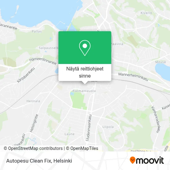 Autopesu Clean Fix kartta
