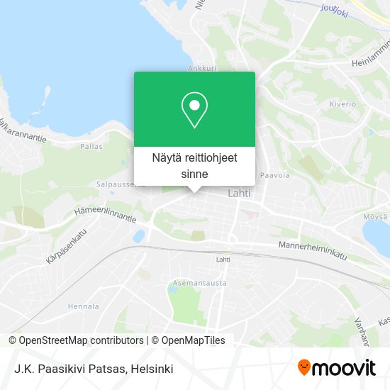 J.K. Paasikivi Patsas kartta