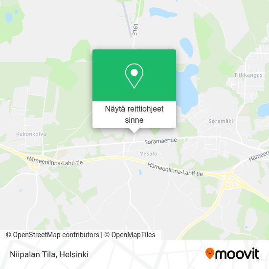 Niipalan Tila kartta