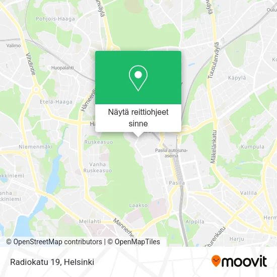 Radiokatu 19 kartta