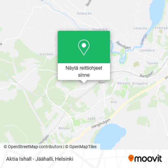Aktia Ishall - Jäähalli kartta