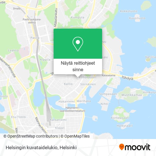Helsingin kuvataidelukio kartta