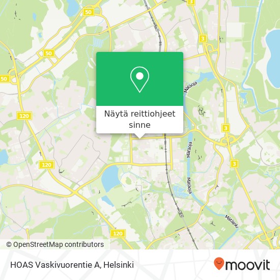 HOAS Vaskivuorentie A kartta