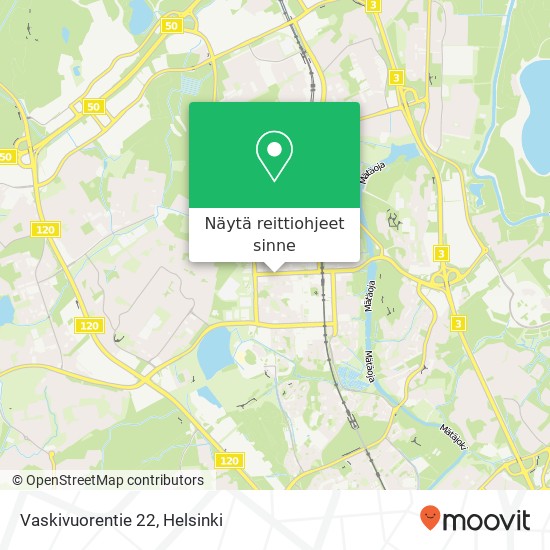 Vaskivuorentie 22 kartta