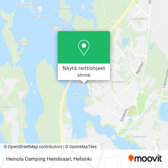 Heinola Camping Heinäsaari kartta