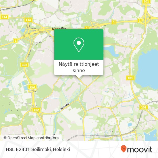 HSL E2401 Seilimäki kartta
