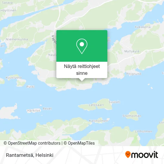 Rantametsä kartta