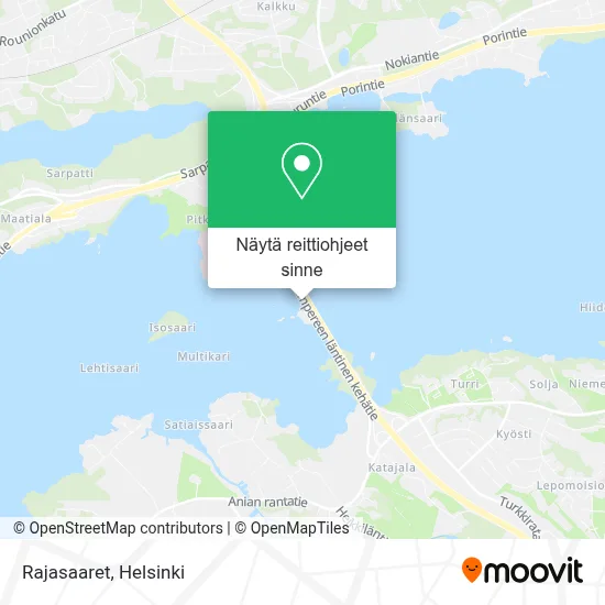 Rajasaaret kartta