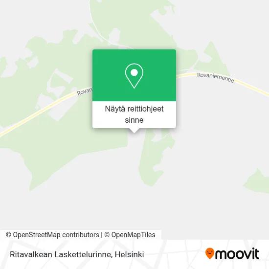 Ritavalkean Laskettelurinne kartta