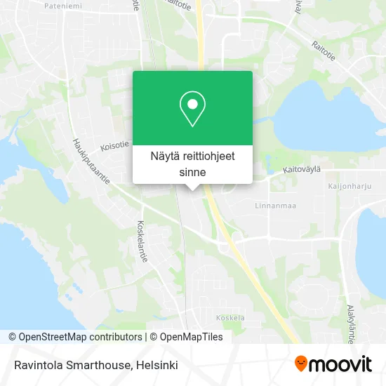 Ravintola Smarthouse kartta