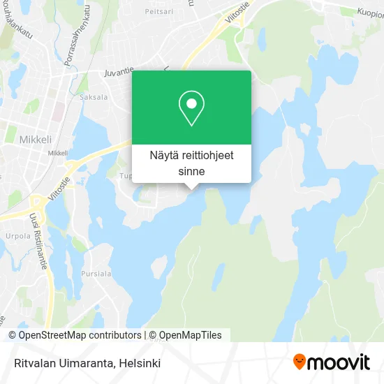 Ritvalan Uimaranta kartta