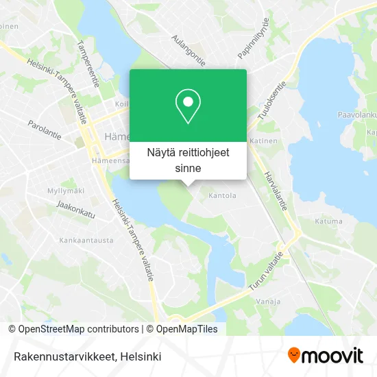 Rakennustarvikkeet kartta