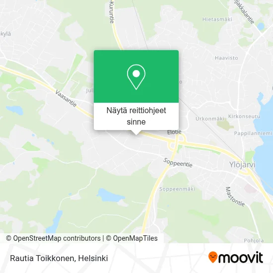 Rautia Toikkonen kartta