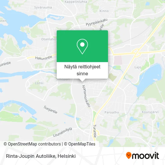 Rinta-Joupin Autoliike kartta
