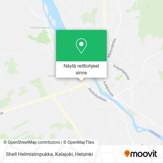 Shell Helmisimpukka, Kalajoki kartta