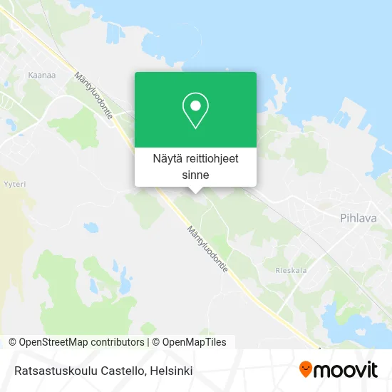 Ratsastuskoulu Castello kartta